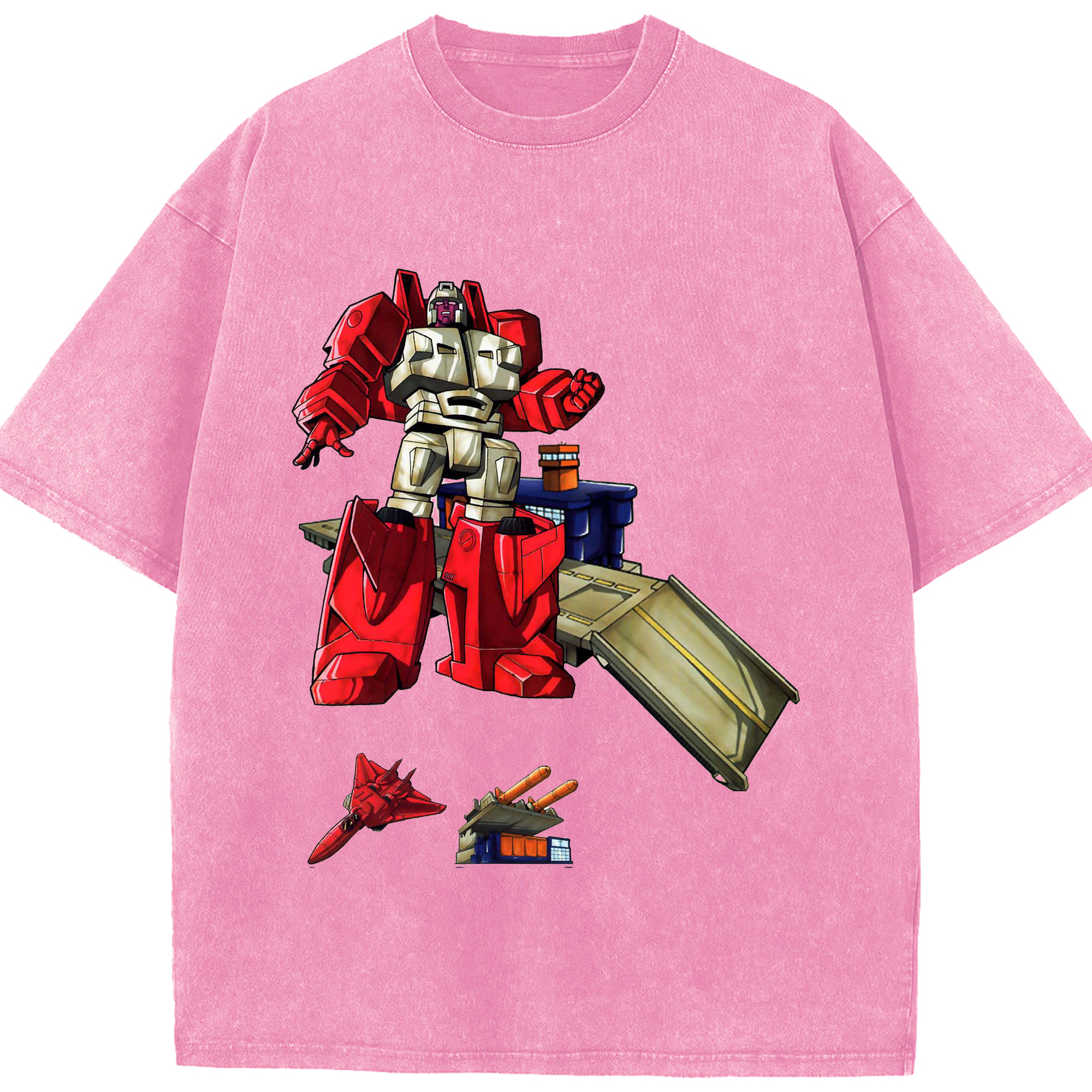 （画像用）  綿100% ヴィンテージ風 半袖Tシャツ（フロントプリント）